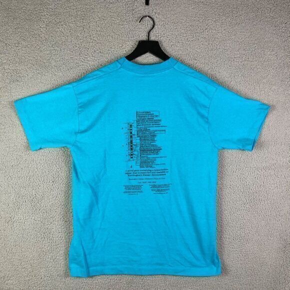 Vintage Huntington's Disease Cure Shirt Adult Large Unisex 1995 Research Blue - Picture 4 of 12